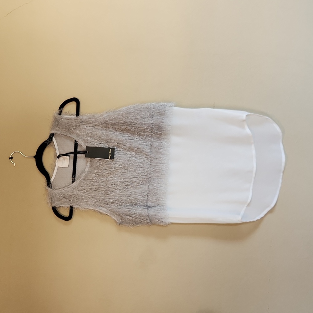 New silver tank, Giorgia & John's made in Italy, large sheer and fringed sparkly